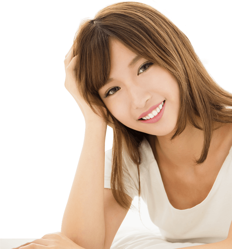 綺麗な歯並びの女性