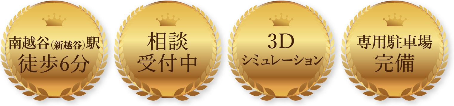 南越谷(新越谷)駅徒歩6分 相談受付中 3Dシミュレーション 専用駐車場完備